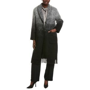 Marc Cain Womens  Mohair, Wool, & Alpaca-Blend Coat, Black